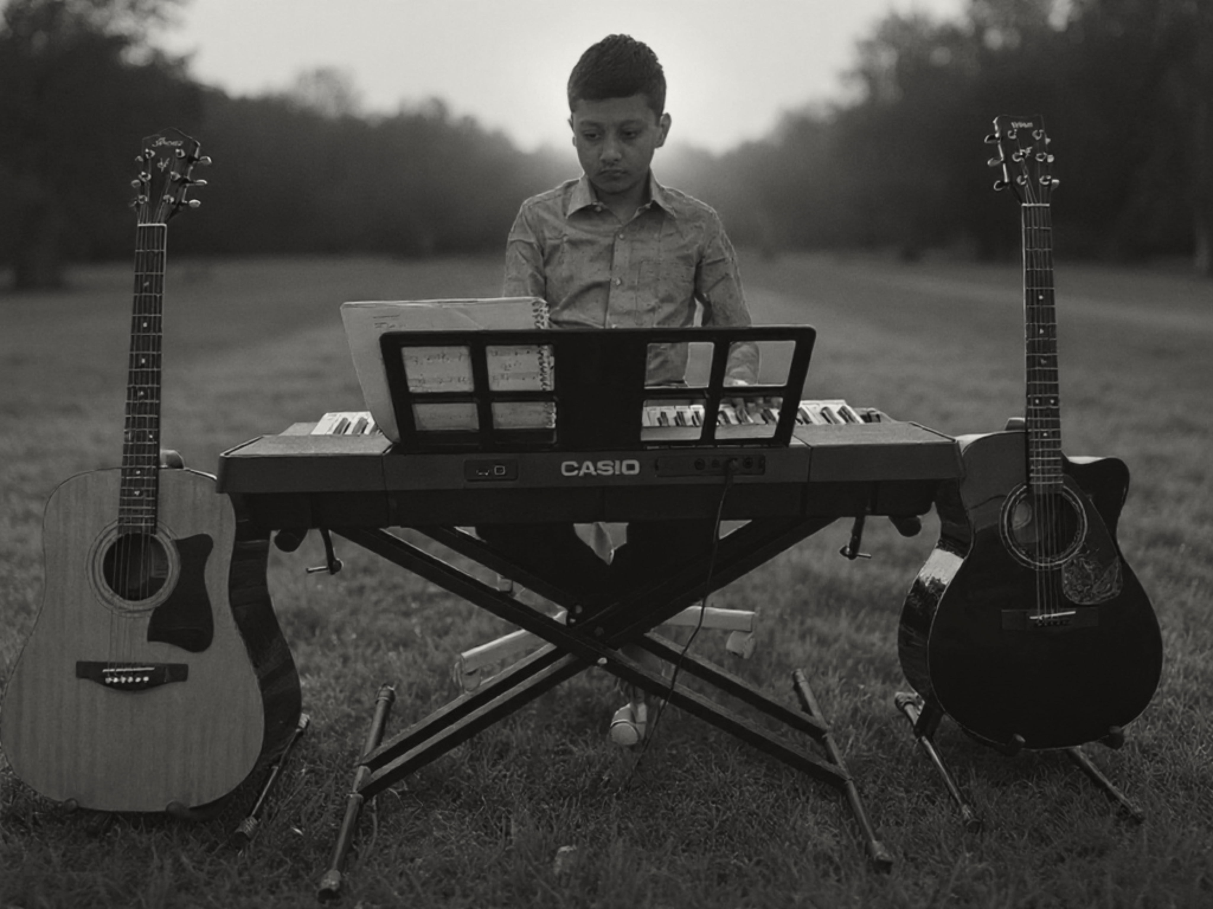 Ujwal playing music